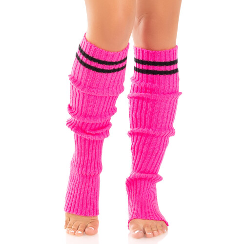 Ribbed stirrup benvarmere med atletisk stribe. 2