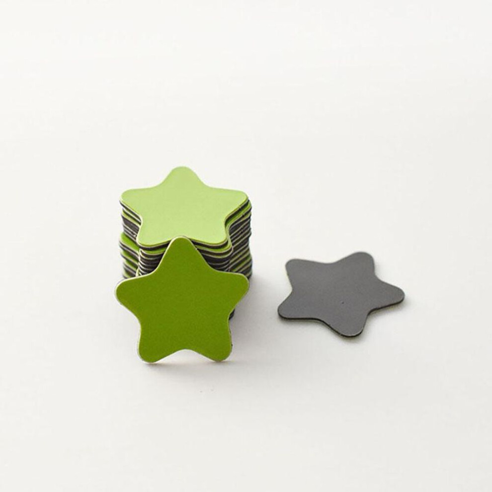 (green) 20pcs Star Magnetic Blackboard Sticker Refrigerator Magnet Children Race Magnet