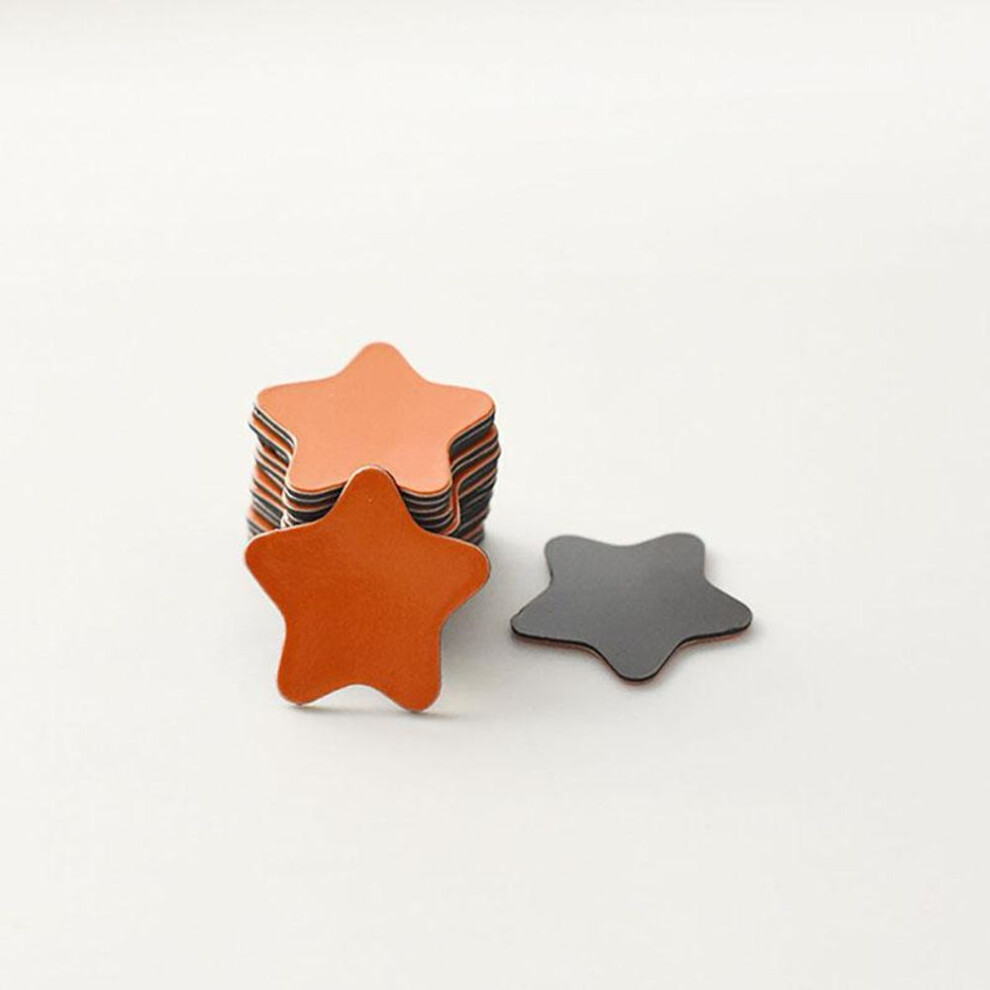 (orange) 20pcs Star Magnetic Blackboard Sticker Refrigerator Magnet Children Race Magnet