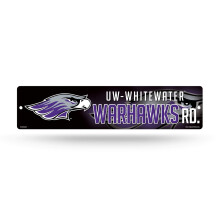 Rico Industries NCAA Wisconsin Whitewater Warhawks 16-Zoll-Straenschild aus Kunststoff, Dekor