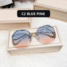 (blue) Tea Gradient Sunglasses with Ocean Water Cut Lens