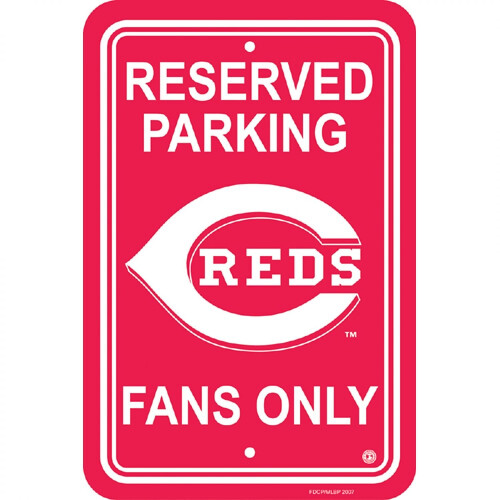 Cincinnati Reds PLASTIC PARKEERBORDEN SET VAN 2