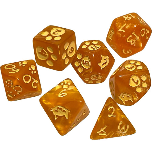 Steve Jackson Spil Kitten Polyhedral Ternings?t Orange