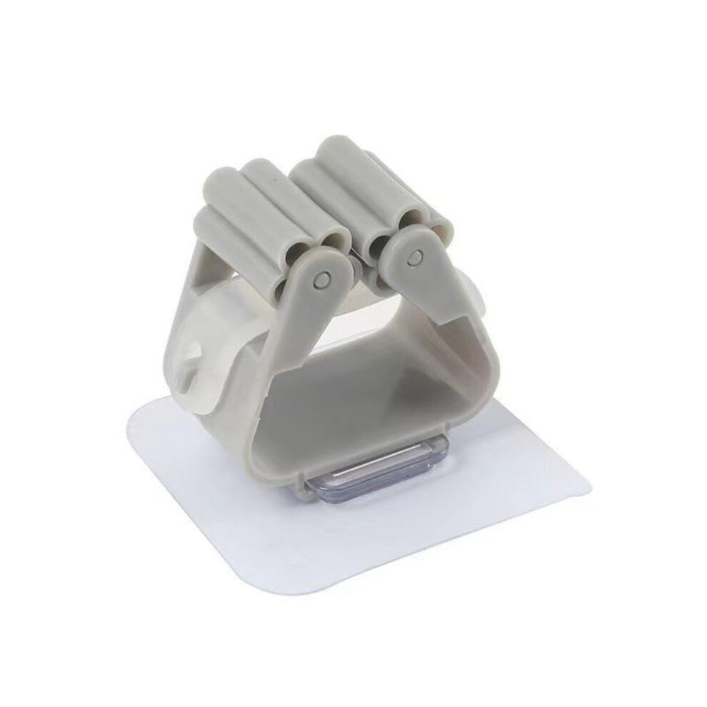 (gray, 1200 pcs per box) "punch-free Mop Holder Wall-mounted Storage Hook Kitchen Bathroom Organizer"