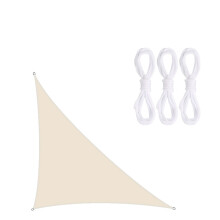 (Beige, 3m x 4m x 5m) Youngshion Right-angled Triangle Sun Shade Sail Canopy