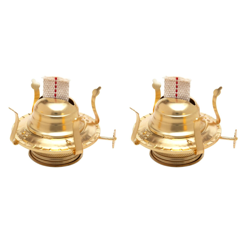 Messingbeschichteter Lbrenner Mit Baumwolldocht Ersatz F R Antike Petroleumlampen | 2Er-Pack-image