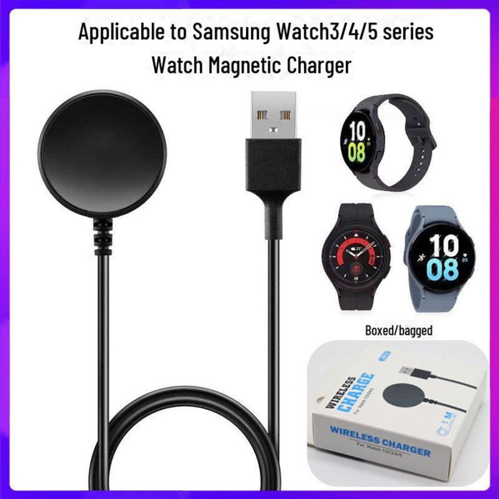 (black, Black USB【Watch】. Bag [Regular]) Samsung Watch Charger Cable For Gear S2/3/4 Magnetic Charging Base - Wireless Charger For Watch Series