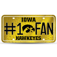 Iowa Hawkeyes nummerplade nr. 1 fan