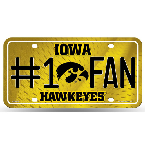 Iowa Hawkeyes nummerplade nr. 1 fan