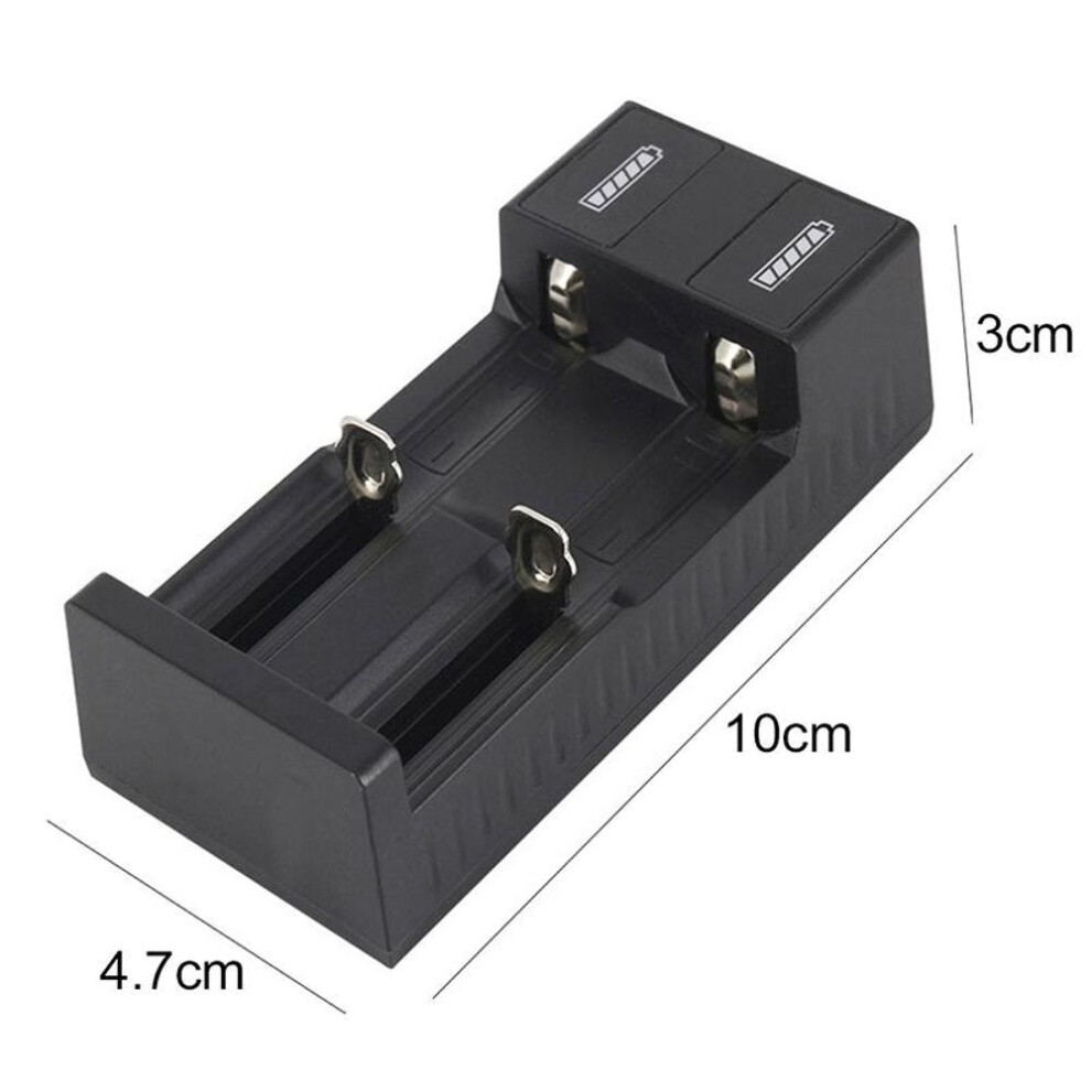 3.7V Usb Port Dual Slot Universal Battery Charger 18650 26650 14500 Lithium Ions