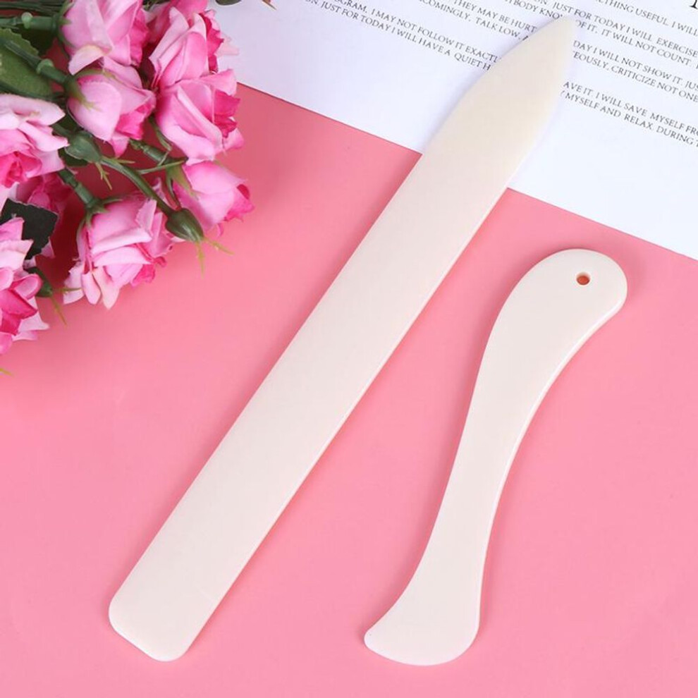 (J) 2pcs Bone Folder Tool Leather Scoring Crease Crease Paper Accessories