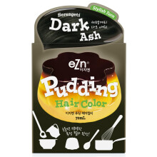 eZn Pudding Hair Dye Ammonia Free Semi-Permanent Self Hair Dye DIY Kit included contain Keratin Made in Korea Beauty Serengeti Dark Ash