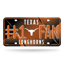 Rico Industries NCAA Texas Longhorns #1 Fan Metal-nummerpladem?rke