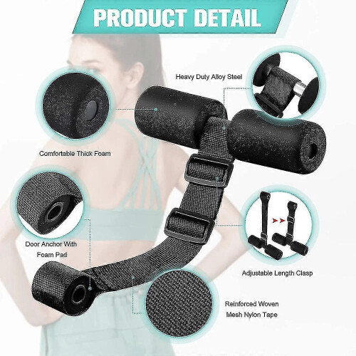 Hamstring Curl Strap Nordic Home Workout for Gear Hamstring Curls Spanish Squats Workout Healthy belly room 2