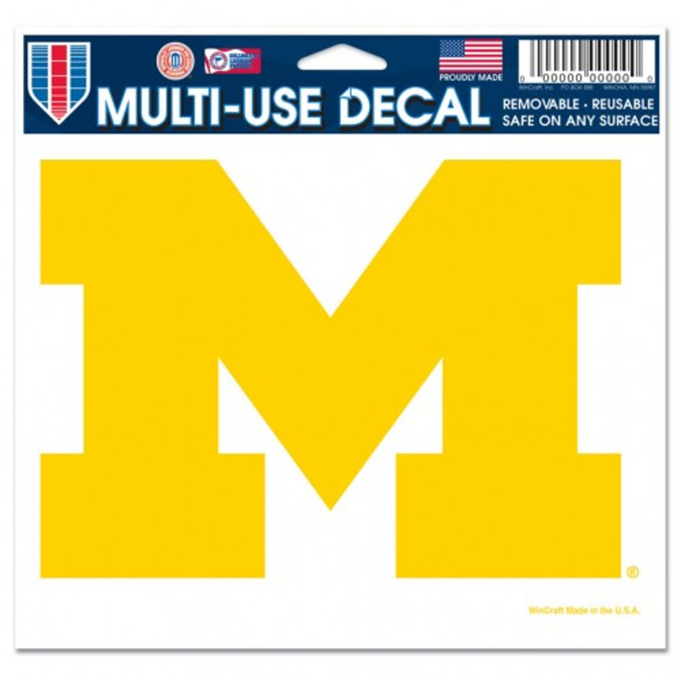 Michigan Wolverines Decal 5X6 Ultra Color 032085202345