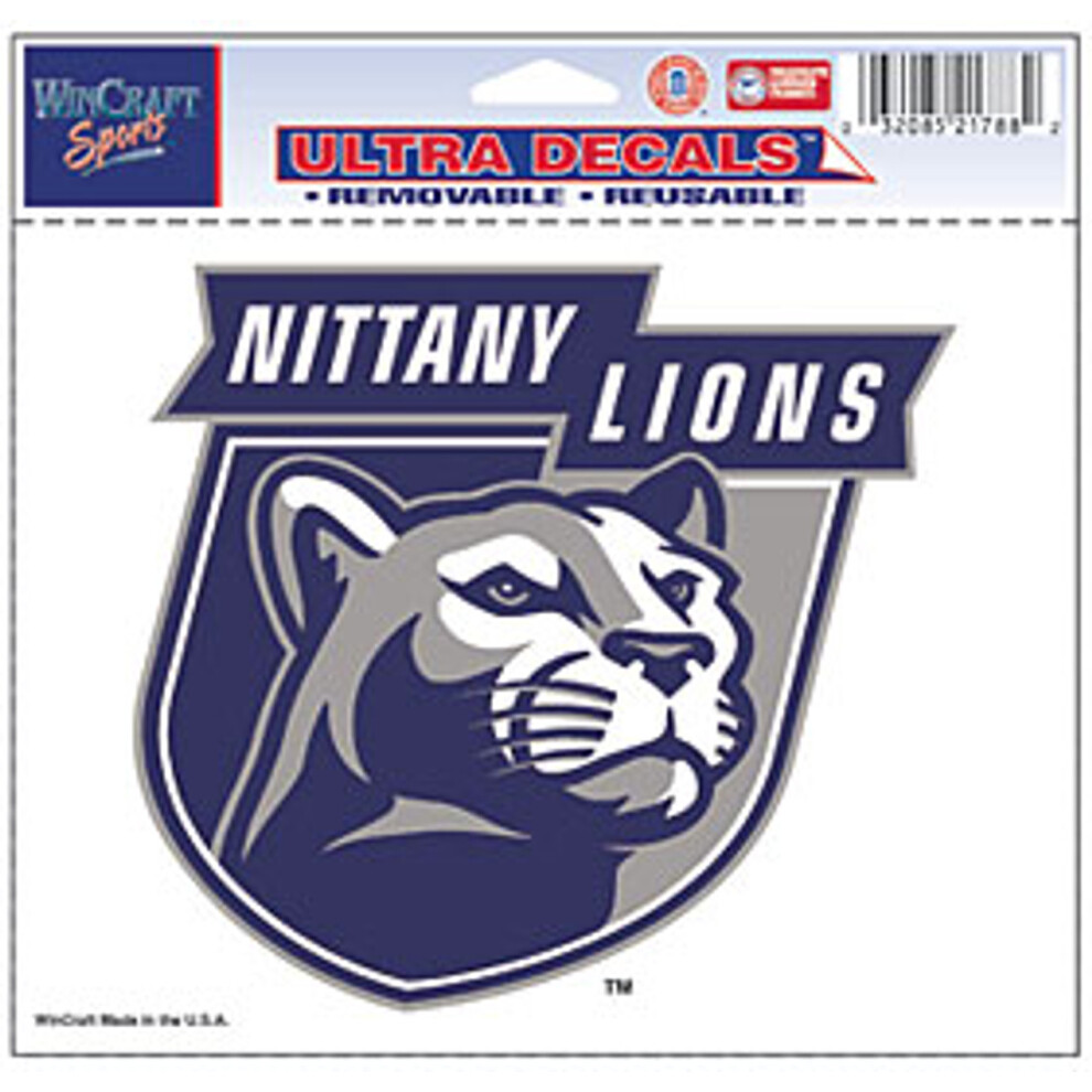 Penn State Nittany Lions Decal 5X6 Ultra Color 032085217882