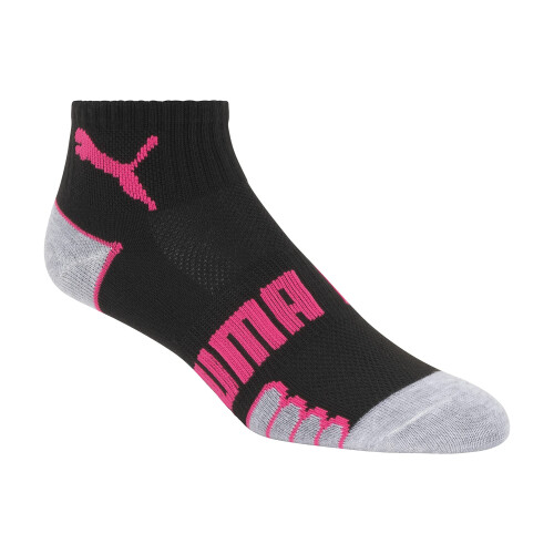 Puma Γυναικείες αθλητικές κάλτσες PUMA 6 Pack Quarter Crew, μαύρες 9 11 ΗΠΑ 1