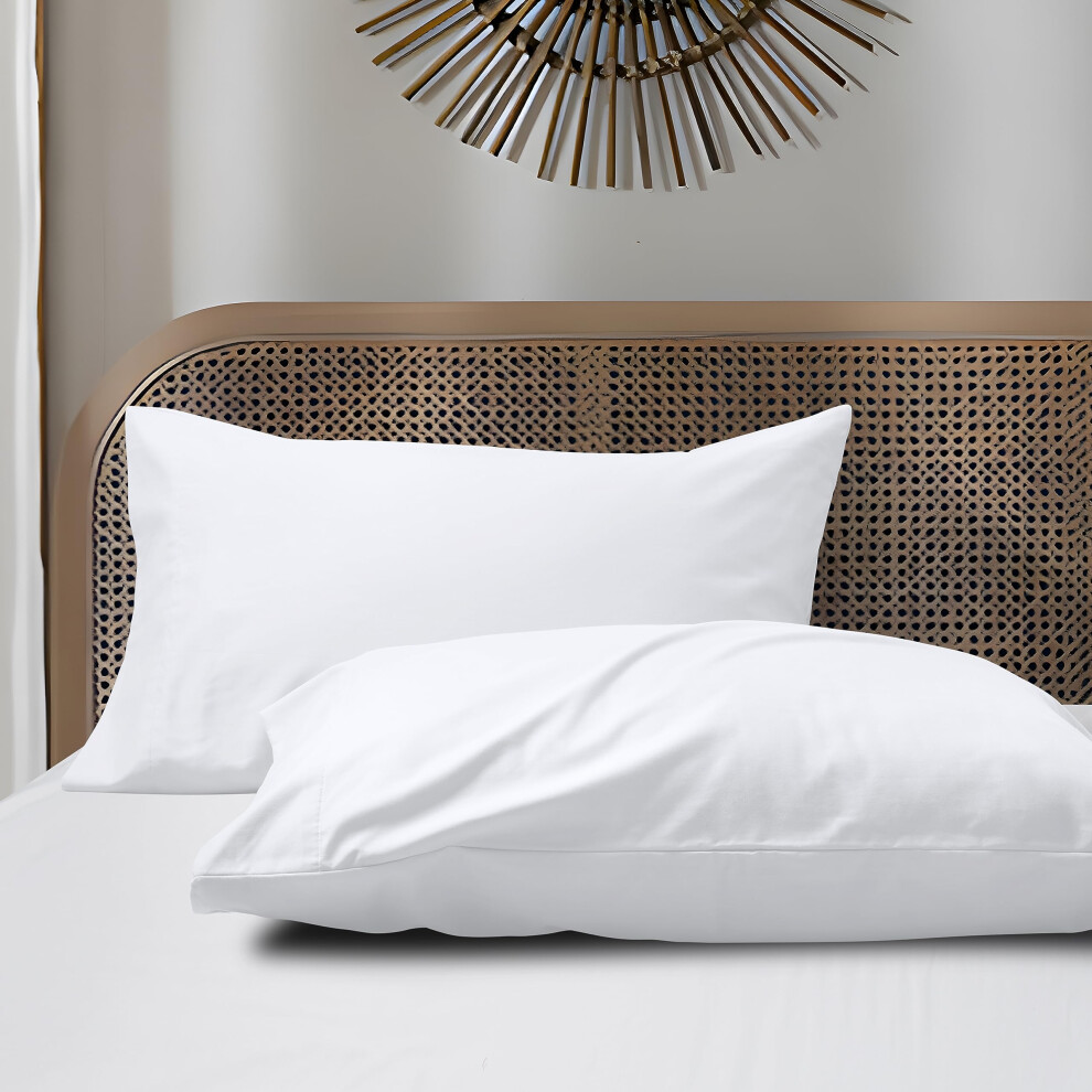 Taies d'oreiller en coton, taille standard, lot de 2, 800 fils au pouce carr   , 100 % satin de coton    gyptien, tissage naturel, doux et respirant,