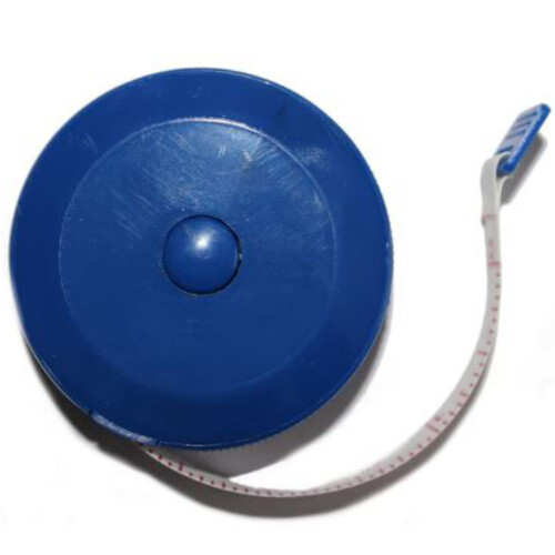 Body Measuring Tape 150cm Fabric Sewing Retratable Diet Ruler BLUE