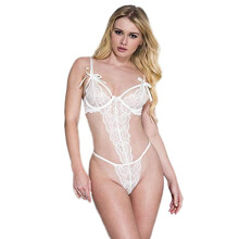 Musikben 80017 -White Lace Cup bamse med matchende håndmanschetter - Hvid