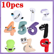 10pcs Alphabet Lore Plush Toys Digital Series Numbers Plush Pillow Doll Toys for Children Birthday Gifts Education Doll Toys
