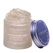 Mary & May, Calendula-Peptid Alter, Schlafschönheit-Maske, 3,88 oz (110 g)