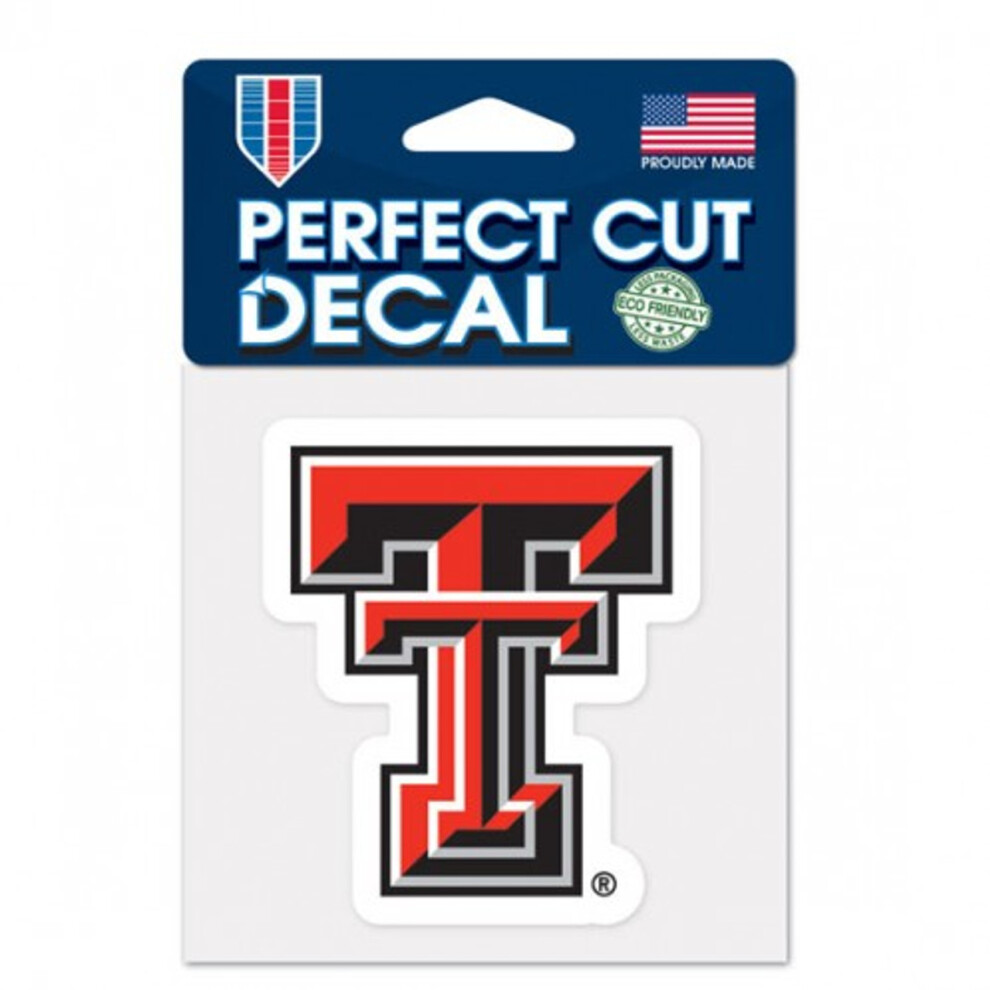 Texas Tech Raiders Decal 4X4 Perfect Cut Color Red 032085953513
