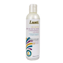 Lusti Shea Butter Dry Scalp & Hair Conditioner & Co-Wash 8 fl oz - Detangle and Replenish Hair - Smooth Feeling After Use