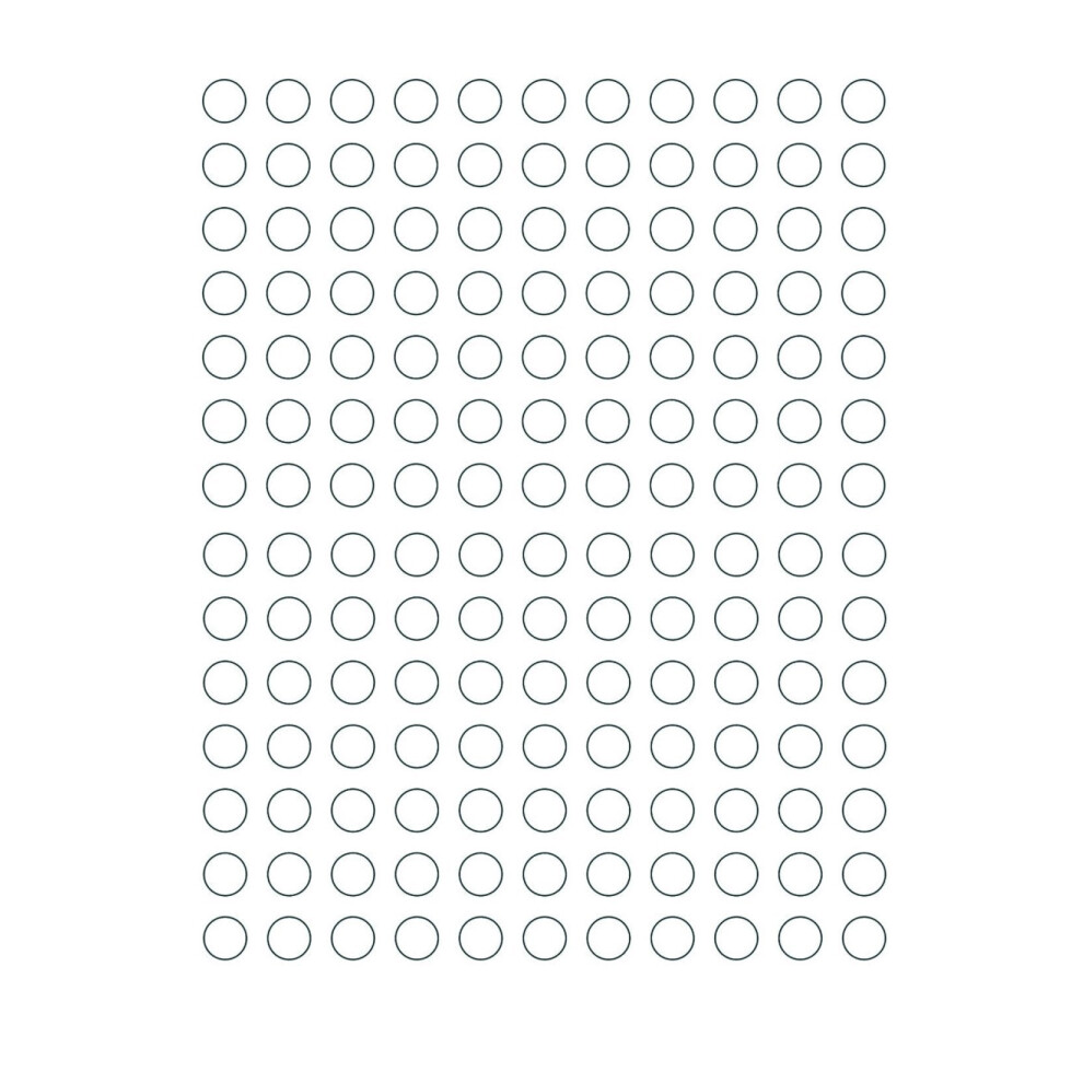 1/2"""" Runde Farbcodierungsetiketten, Vorteilspackung, Halber Zoll ? 770Er-Packung (0,5) Runde Aufkleber, Ganzer Bogen, Diy-Etiketten Mit Weissen P-image