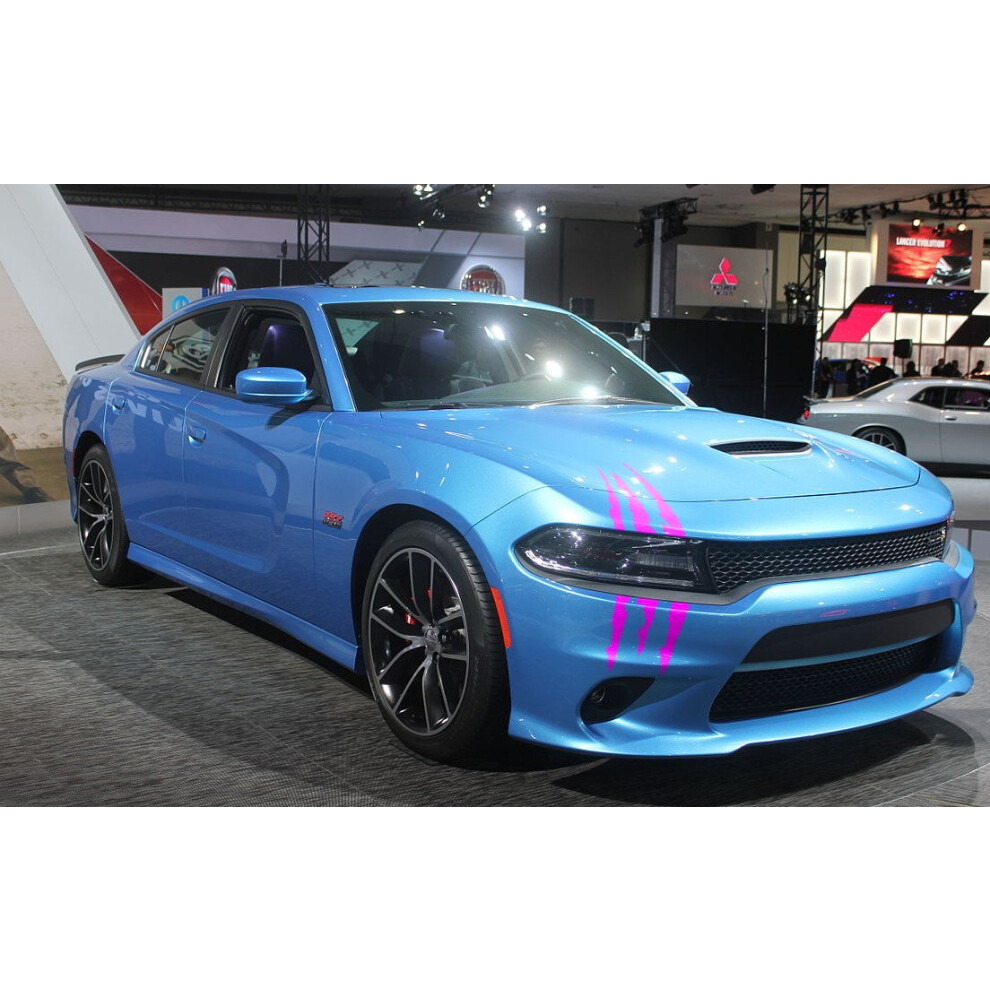 Claw Marks Headlight Decal Available In Twelve Colors Genuine Viavinyl Brand Vinyl Sticker Decal For Sports Cars Pink 657258172678