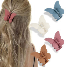 ATODEN vlinderhaaraccessoires - matte klauwclips voor dames en meisjes 4 stuks 2,6"" haarklemmen en kaakclips voor dun tot halflang haar