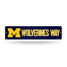 Rico Industries NCAA Michigan Wolverines 16-Zoll-Straenschild aus Kunststoff, Dekor