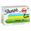 Sharpie Marcadores Sharpie estilo tanque, punta biselada, verde fluorescente, caja de 12 1