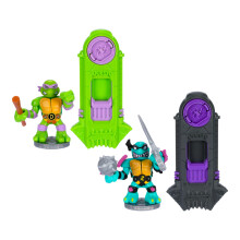 Legends of Akedo Teenage Mutant Ninja Turtles - Versus Pack Donnie Versus Slash comprend 2 mini figurines de combat ainsi que 2 contr  leurs de combat