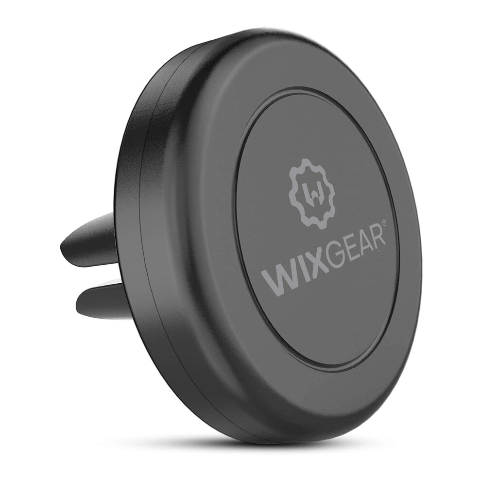 Wixgear Universal Air Vent Magnetic Phone Car Mount Holder With Fast Swift-Snap Technology For Smartphones And Mini Tablets 1 Pack Black 642337798962