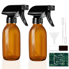 Tecohouse glazen spuitflessen 4 OZ amberkleurige lege spuitfles voor etherische oli? kleine glazen flessen voor reinigingsoplossingen planten met duu
