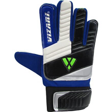 (5, Blue/White) Guanti da portiere Vizari Junior – Guanti da calcio per bambini con impugnatura e protezione per le dita