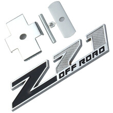 Aimoll 1PC-gitter (lille) Z71 off Emblem Badge Erstatning til Gm Chevrolet Silverado 2500hd 3500hd Sierra (Chrome Black)
