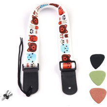 Marssstilalo sød blød polyster tegneserie ukulele skulderrem Lille guitarer stropp hawaiian tenor ukuleles koncert ukuleles hvid