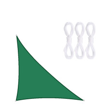 (Dark Green, 4m x 4m x 5.7m) Youngshion Right-angled Triangle Sun Shade Sail Canopy
