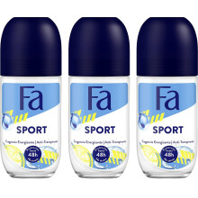 Fa Deodorant 50ml Roll-On Sport (3-pack)