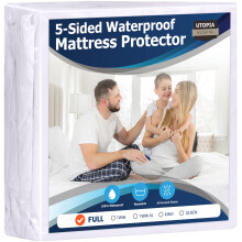 Chr   nic matraca Utopia Bedding, vodeodoln   , 5-strann   , plne priedu   n   , pr   miov   , nasaden   , s roztiahnuteln   mi vreckami (biely)
