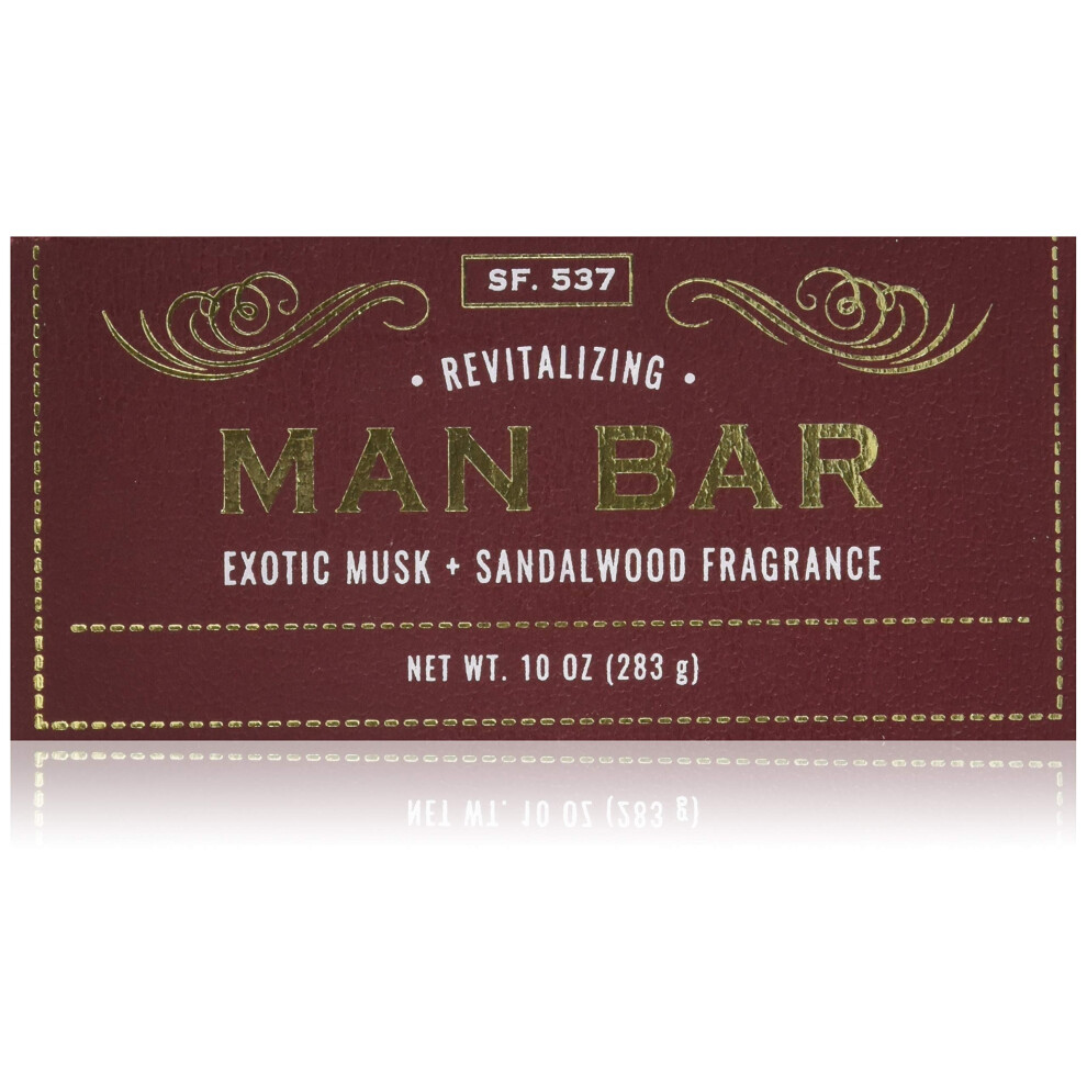 San Francisco Soap C San Francisco Soap Company Revitalizing Man Bar Exotic Musk & Sandalwood 10 Ounce