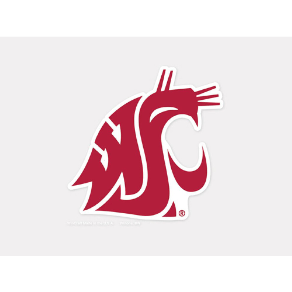 Washington State Cougars Decal 4X4 Perfect Cut Color 032085491206