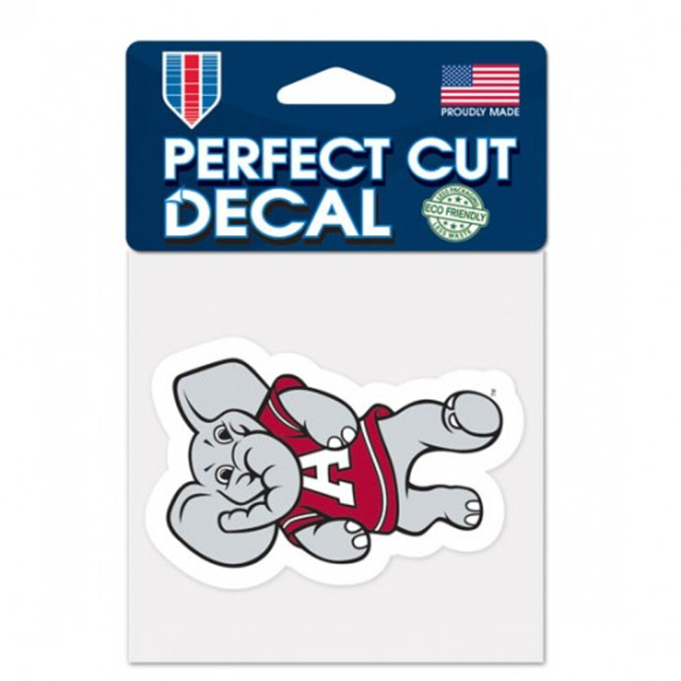 Alabama Crimson Tide Decal 4X4 Perfect Cut Color Mascot Design 032085514363