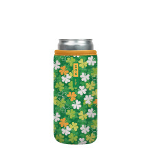 Sok It Can Sok hoes voor bier en frisdrank ge?oleerde neopreen hoes (Luck of the Shamrock 12oz Slim Can Sleeve)