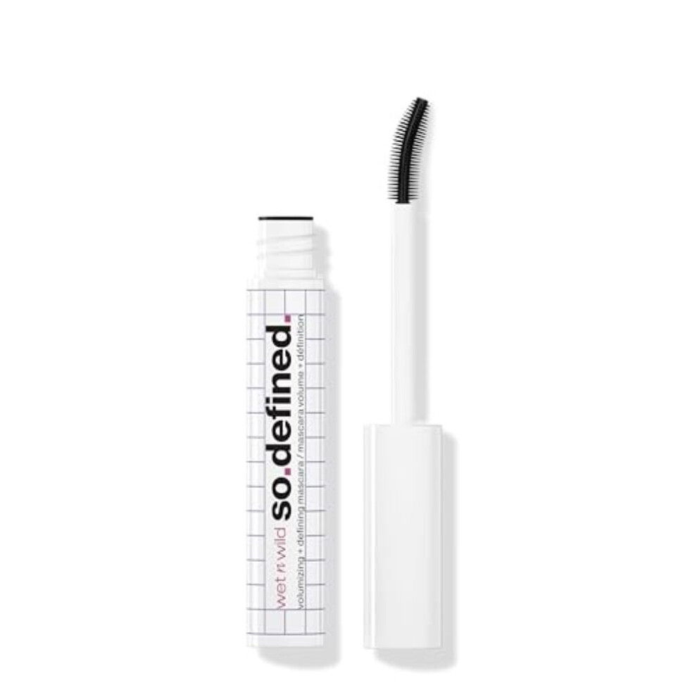 wet n wild So Defined Mascara  Volumizing & Lengthining with a Buildable Castor Oil-Infused Formula  Long-Lasting Clump-Free Application for Visibly l