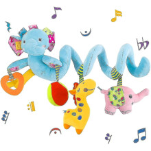 Baby Pram Crib Ornament Hangings Cute Shape Design Spiral Plush Toys Stroller And Travel Activity Toy