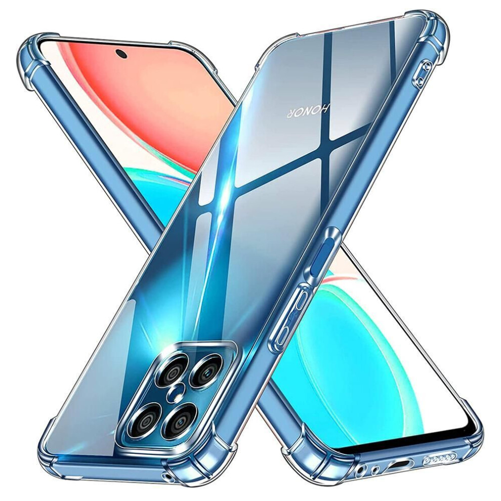 (white, Honor 9A) Shockproof Clear Silicone Soft Case For Huawei Nova 3 3i 5t 8i 9 Se Y70 Y90 Honor 70 60 50 Lite Se 30 20 10 10i Fashion Transparent Back Cover Thin