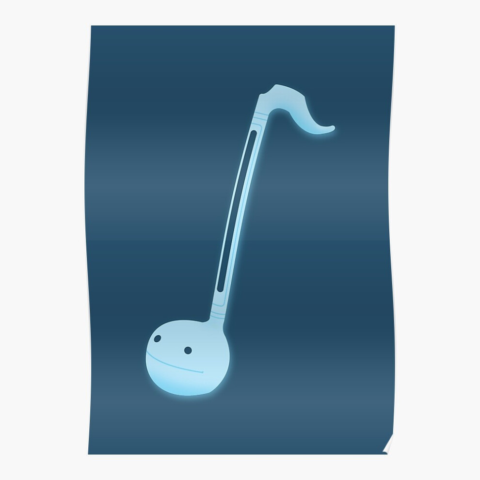 Whibos (Otamatone Electronic Music Synthesizer ?????? =7375) Posters 16X20" Or 18X18inch Wall Art Living Room Bedroom Décor Print Blue